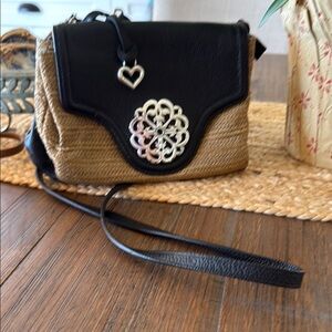 Black and Tan Crossbody Bag
